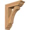 Ekena Millwork Legacy Traditional Smooth Bracket w/ Offset Brace, Western Red Cedar, 5 1/2"W x 18"D x 22"H BKT0604X18X22LEC01SWR - alternate 1